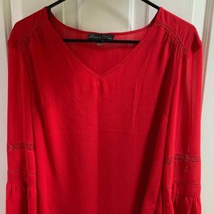 Rose & Olive | Red long sleeve top